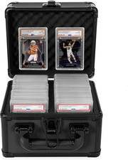 card case box storage graded card sports trading steel lockable