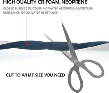 High Density Foam Tape Roll, 1 Inch x 1/16 Inch 1.5mm , Weather Stripping Se...