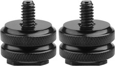 Hot Shoe Mount Adapter 1/4"-20 Tripod Screw DSLR Camera 2 Pack 736364470288