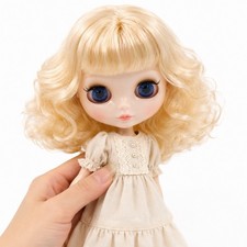 Blythe ICY Doll White Skin blonde Hair 12 inch BJD Nude Custom DIY Extra Hands