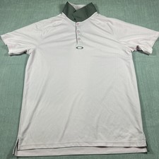 Oakley Men's Light Pink Minimalist Golf Golfing Polo Shirt Size XL Hydrolix