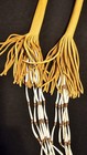 6 Strand Native American Dentalium Shell And Leather Necklace 34" — photo 8