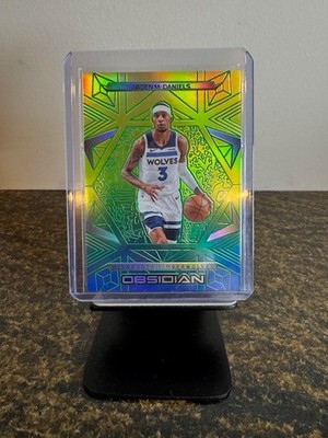 Jaden McDaniels 2024-25 Obsidian Caldera Flood Etch SP No.49 Timberwolves