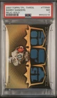 2007 TOPPS BARRY SANDERS TRIPLE THREADS JERSEY PATCH GOLD RELIC #/99 *PSA NM 7