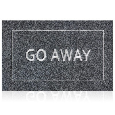 JJUUYOU Large Go Away Door Mat for Front Door Durable Welcome Mats Outdoor In...