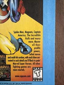 Marvel Super Heroes Capcom Video Game Print Ad Sega Saturn Sony PlayStation 
