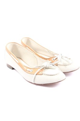 HESCHUNG Klassische Ballerinas Damen Ballerinas Gr. DE 37 weiß-nude Casual-Look