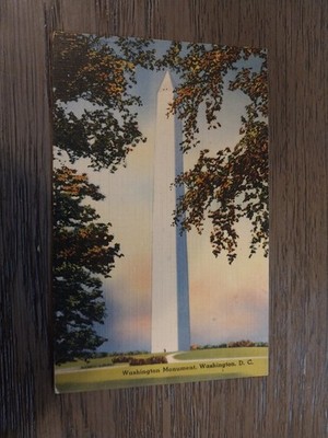 Post Card Washington Monument Washington DC Used Vintage 