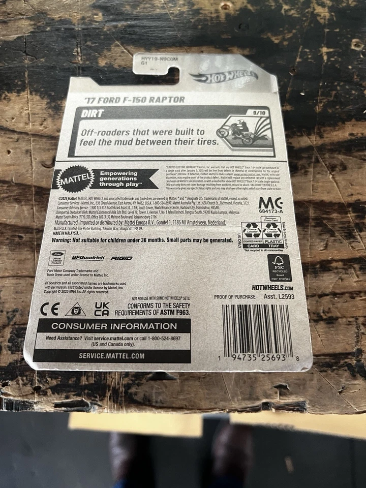 Hot Wheels (Dirt) ZAMAC 2025- "Ford F-150 Raptor 2017" Foto 2 de 3