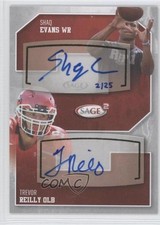 2014 SAGE2 2/25 Shaquelle Evans Shaq Evans Trevor Reilly #96 Auto 0b2