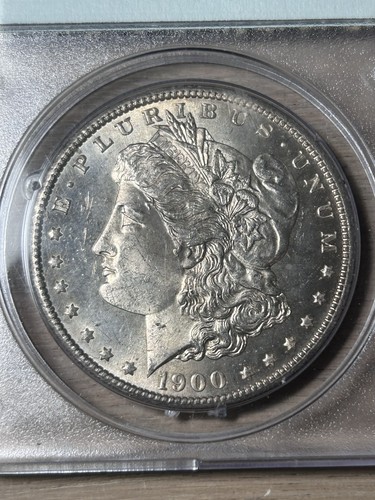1900 Morgan Silver Dollar PCGS MS63 OGH Rattler Holder - Picture 3 of 4