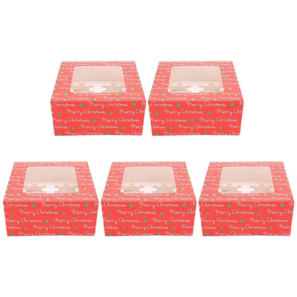 Scatola di 24 x 24 x 9,5 cm per torta bianca con finestra per 1,65