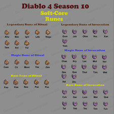 Diablo 4 S10 Season 10 Soft-core All type Run...