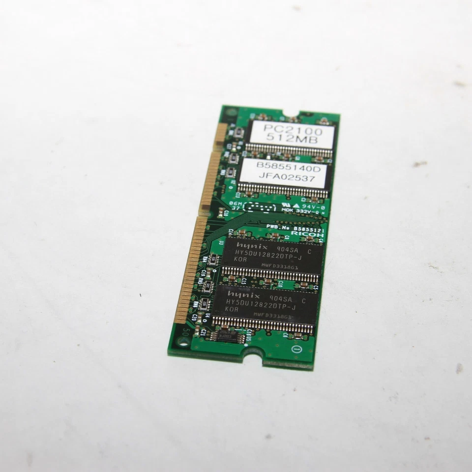 Ricoh B5855140 512MB DDR1 SO-DIMM Memory Module MP201/MP4000/MP5000 Untested - Image 2 of 3