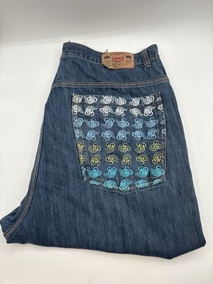 Vintage Platinum Gear Denim Jean Shorts Size 42x12.5 Blue Baggy Y2K Design