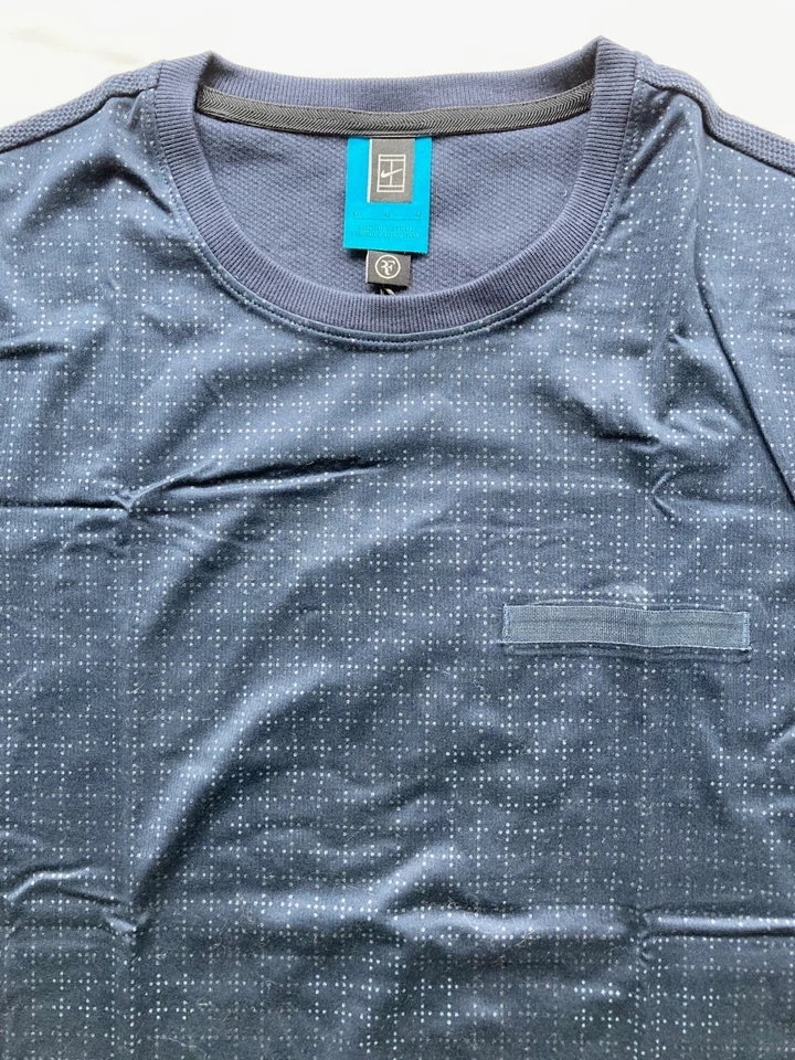 Nike Court NikeLab X Federer RF Otoño 2016 Camiseta Tenis M Azul 844820-475 Nueva Foto 4 de 4