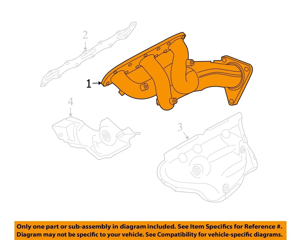Infiniti FX 2011 colector de escape OEM 92 k millas - LKQ369537016 Foto 4 de 4