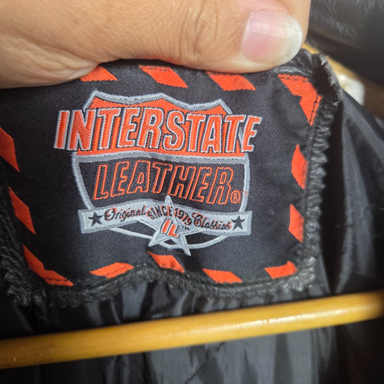 Interstate Leather Jacket 46 Black Polyester Full… - image 4