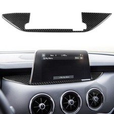 Real Carbon Fiber Navigation Base Panel Cover Trim for Kia Stinger 2019-2023