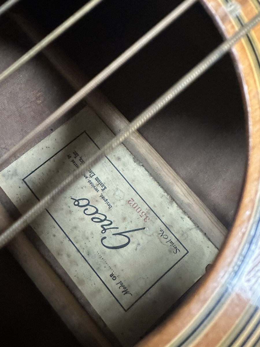 Greco Acoustic Guitar 62-3 Vintage 1970s Play Band Pick | eBay