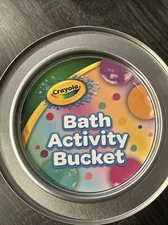Crayola Bath Activity Bucket 30 Piece Set ~ Bath Bombs Finger Paints Wash Pens