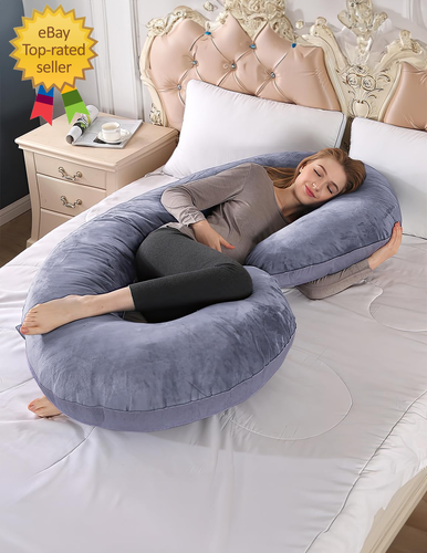 C-Shaped Pregnancy Pillows, Memory Foam Pregnancy Pillow Full Body Maternity Pil - Picture 8 of 12