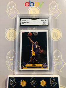 2003-Topps-Kobe-Bryant-36-10-GEM-MINT-GMA-Graded-Lakers-Basketball-Card