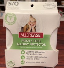 AllerEase Fresh  Cool Allergy Protector, Zippered Microfiber Pillow Protector