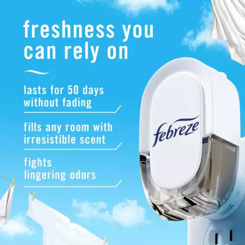 Febreze Plug In Air Freshener, Odor-Fighting Scented Oil Refill, 4 Refills - Picture 4 of 17