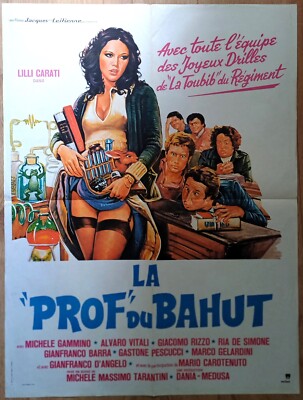 Kinoplakat LA PROF DU BAHUT Lilli Carati - 60 x 80 cm 1976