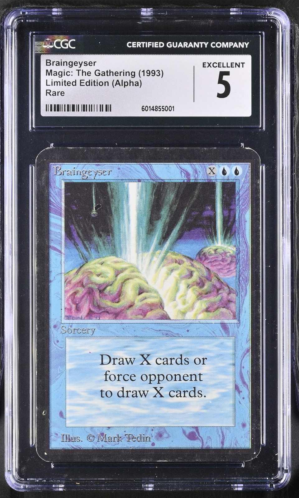 Magic: The Gathering MTG Braingeyser [Alpha Edition] Graded CGC 5 Excellent