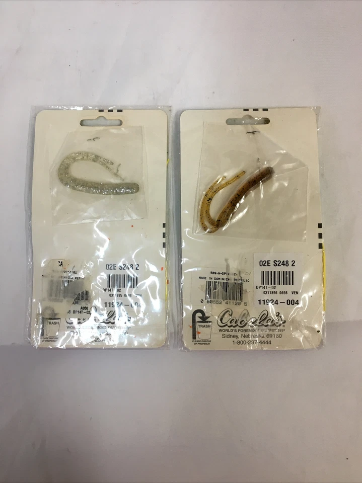 DE COLECCIÓN Cabela's Spinner Bait Amarillo Spinnerbait 1/4oz. Señuelo de Pesca Nuevo Juego de 2 Foto 4 de 4