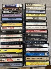 Vintage 50s To 90s Lot Of 30 Cassette Tapes-Country, Rock, Etc - See Titles
