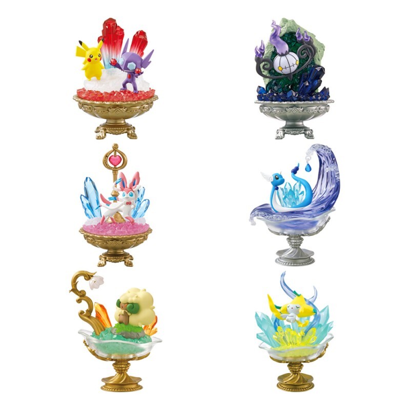 Gemstone Collection 2 Pokemon Sylveon Chandelure Jirachi Set Re