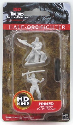 D&D 73542 Half Orc Fighter [Female] (Nolzur's Marvelous Miniatures) Warriors NIB