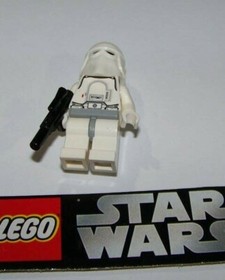 LEGO STAR WARS #7749 - SNOWTROOPER W/BLASTER (BLACK HEAD) - PRESTINE