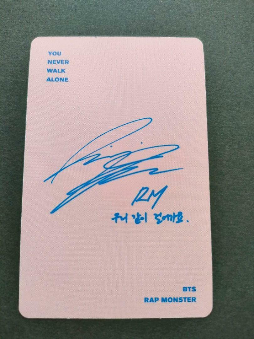 BTS Official Jimin Photocard You Never Walk Alone - US seller