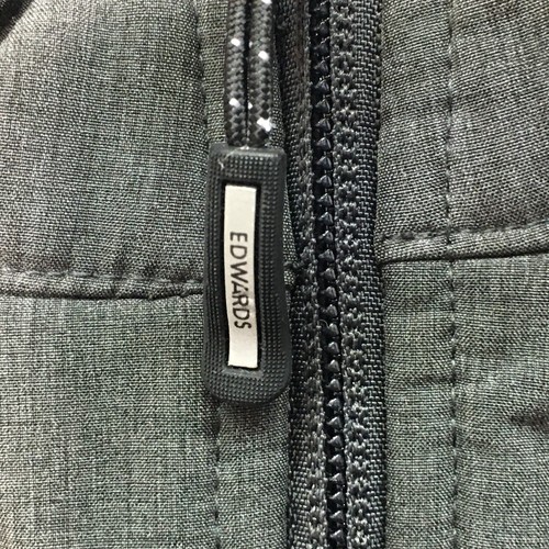 Edwards Soft Shell Jacket Mens Extra Large Grey Water Repellent Fleece Lined Zip - Picture 7 of 19