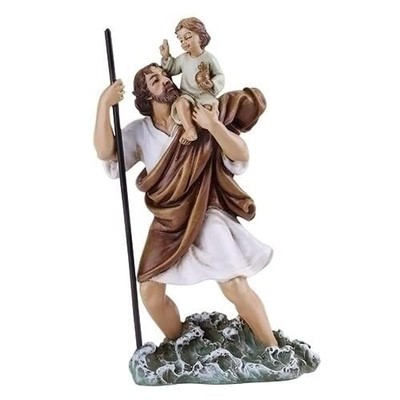 Roman Joseph Studio St Christopher Figurine Renaissance Collection 4 Inch
