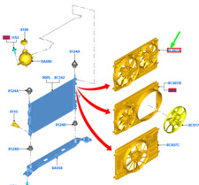 2041816 Elektrolüfter Ford TRANSIT Custom Kombi 310 L1 Ambiente  