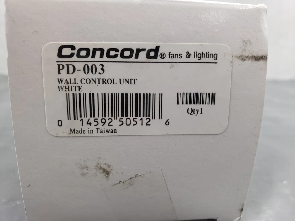 New Concord Fans & Lighting PD-003 Remote Control Wired Wall Plate 3 Speeds - Image 3 of 3