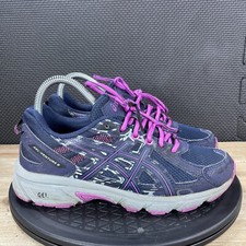 Asics Gel Venture 6 Boys Sz 5 Shoes Purple Running Athletic Sneakers Trainers