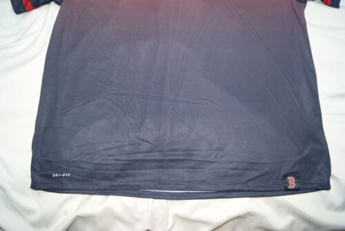 nike boston red sox shirt herren 3XL navy Raglanärmel Dri-Fit Tee sportlicher Schnitt - Bild 3 von 11