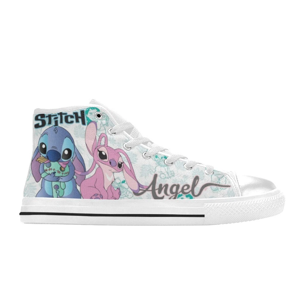 Stitch and Angel High Top Shoes Sneakers