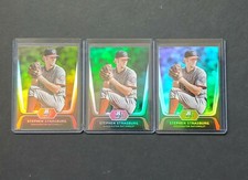 2012 Bowman Platinum Stephen Strasburg Gold, Emerald & base lot Nationals