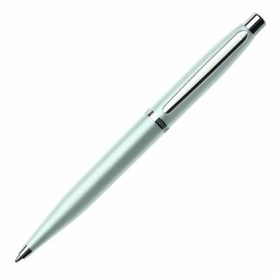 Sheaffer VFM Strobe Silver Ballpoint (9400-2)  White Dot Series Ballpoint Pen 