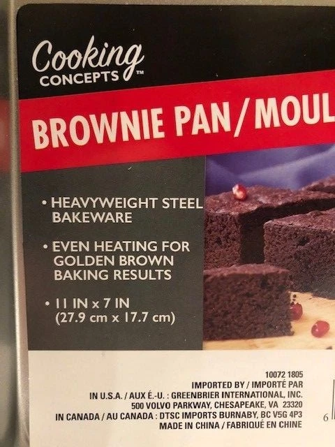 Brownie Pan by Cooking Concepts 11" x 7" - Image 3 of 4