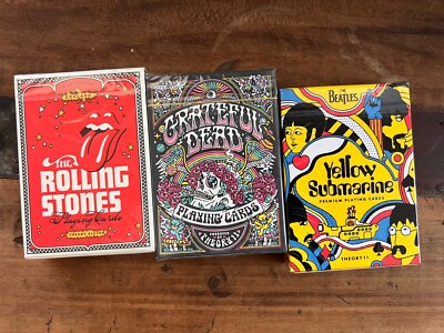 Theory 11 Beatles + Grateful Dead + Rolling Stones Cards Classic Rock Music  