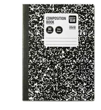 (3 Pack) 80 Sheet Pen+Gear Black Marbled Wisw Ruled Composition Notebooks...