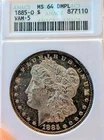 1885-O Morgan $ MS64 DMPL Crazy Cameo Rim Tone VAM-5! 🤩🇺🇲